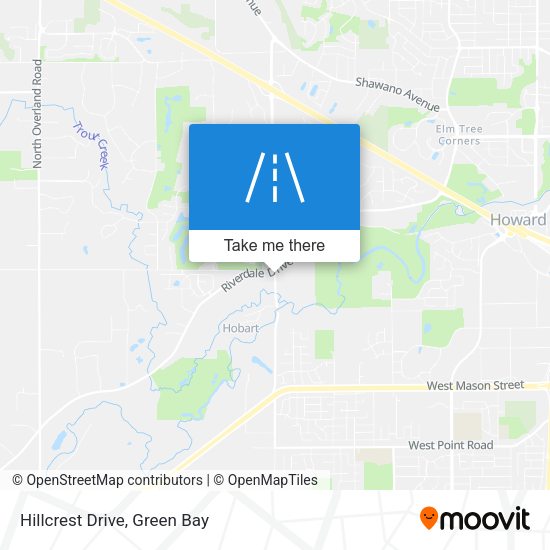 Hillcrest Drive map