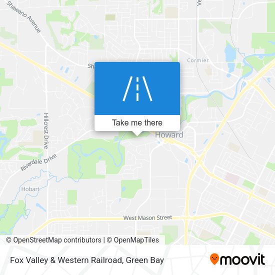 Mapa de Fox Valley & Western Railroad