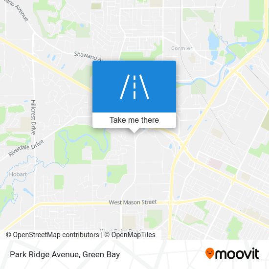 Mapa de Park Ridge Avenue