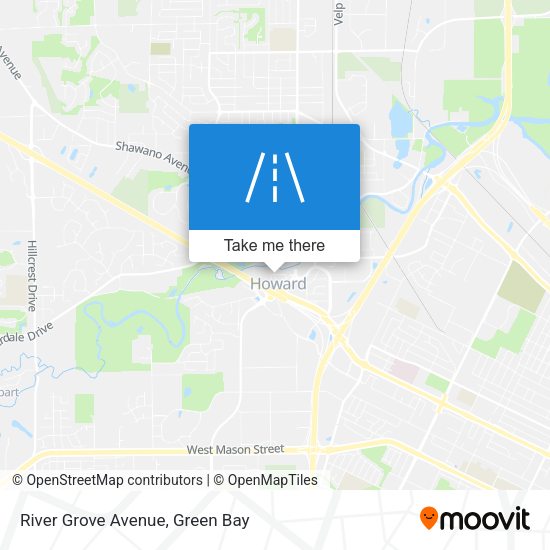 River Grove Avenue map