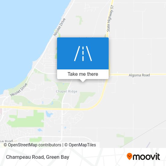 Mapa de Champeau Road