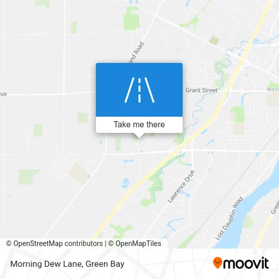 Morning Dew Lane map