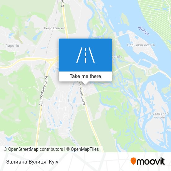 Заливна Вулиця map