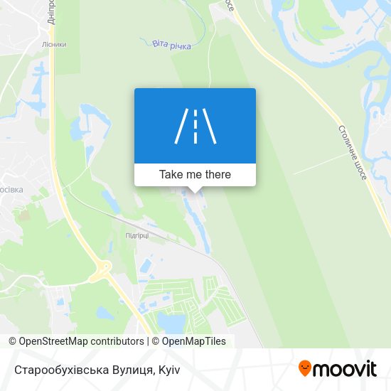 Старообухівська Вулиця map