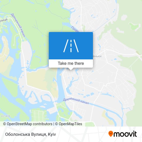 Оболонська Вулиця map