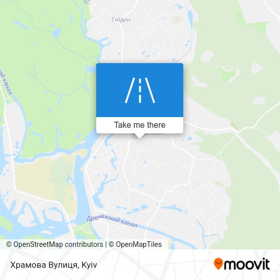 Карта Храмова Вулиця