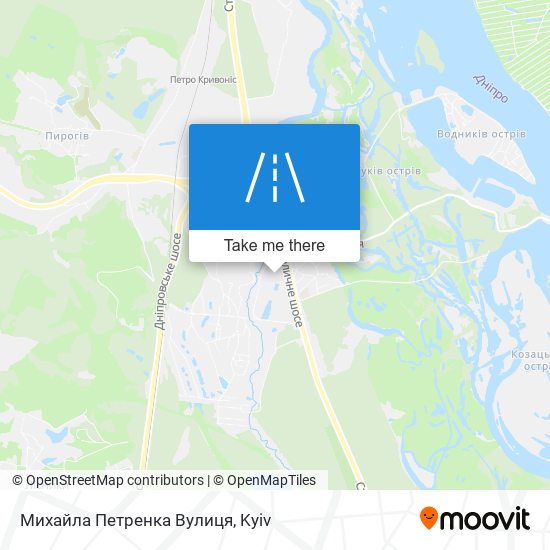 Карта Михайла Петренка Вулиця