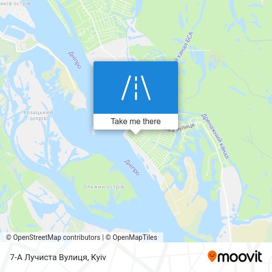 7-А Лучиста Вулиця map