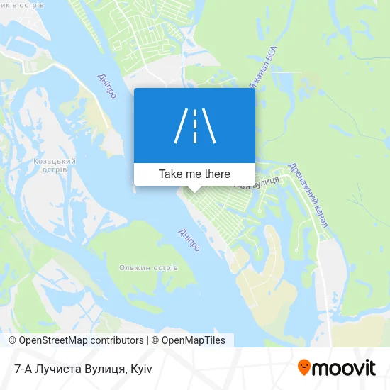 Карта 7-А Лучиста Вулиця