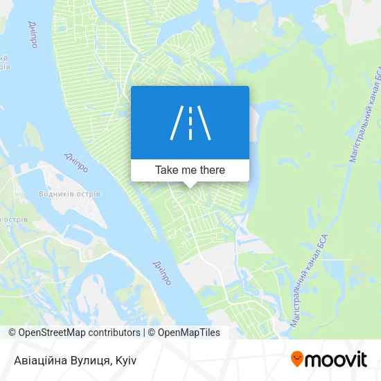 Карта Авіаційна Вулиця