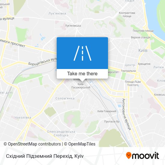 Карта Східний Підземний Перехід