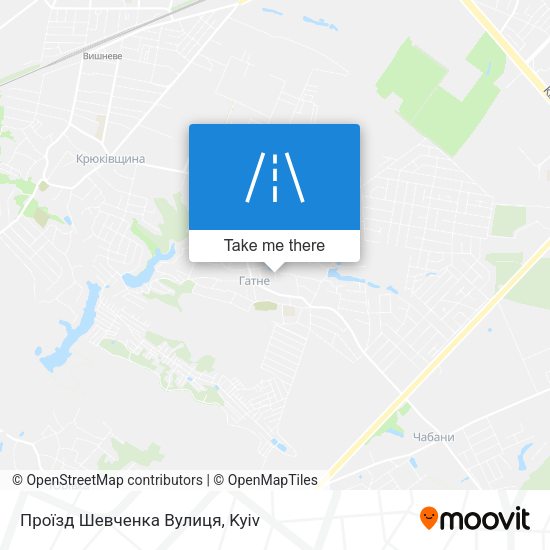 Проїзд Шевченка Вулиця map