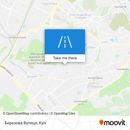 Березова Вулиця map