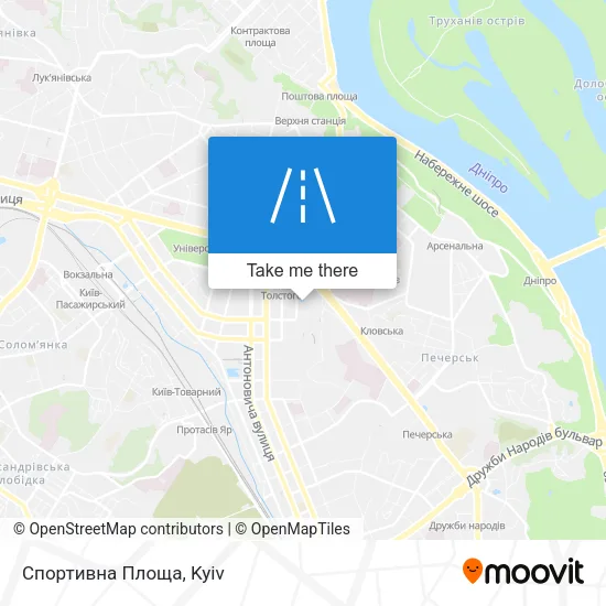 Карта Спортивна Площа
