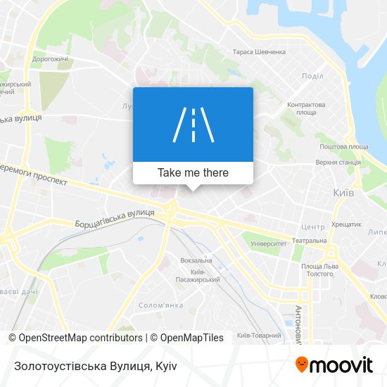 Золотоустівська Вулиця map