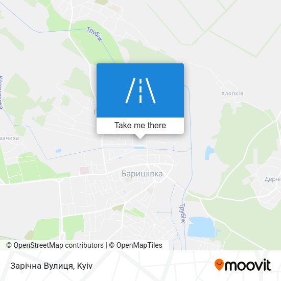 Зарічна Вулиця map