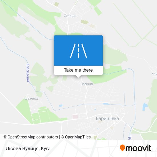 Карта Лісова Вулиця
