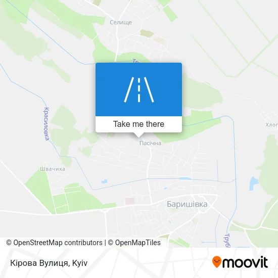 Карта Кірова Вулиця