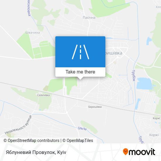 Яблуневий Провулок map
