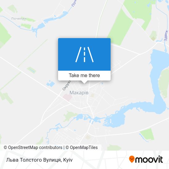 Карта Льва Толстого Вулиця