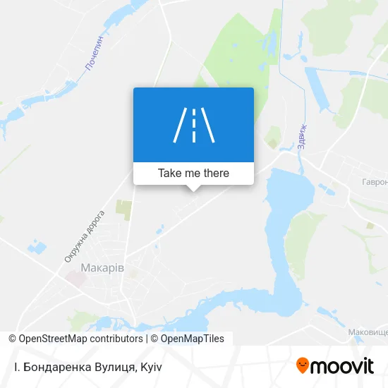Карта І. Бондаренка Вулиця