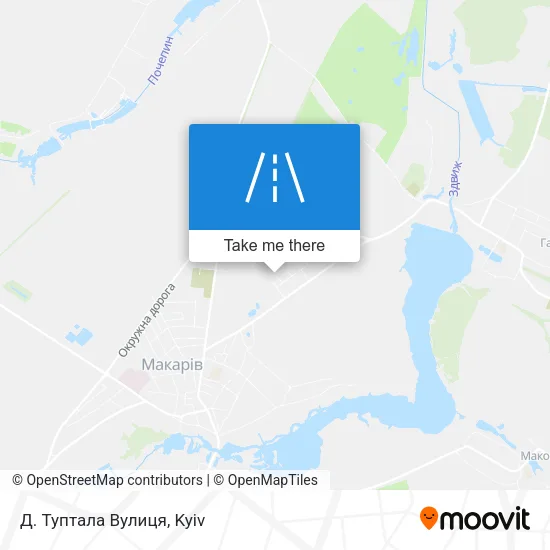 Карта Д. Туптала Вулиця