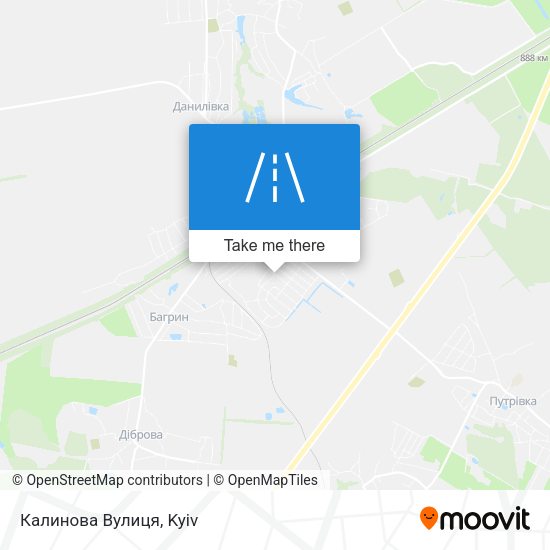 Калинова Вулиця map