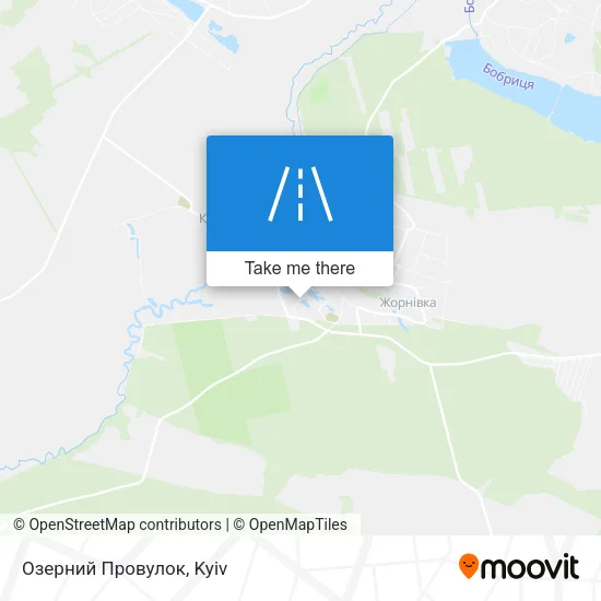 Карта Озерний Провулок