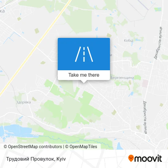 Карта Трудовий Провулок