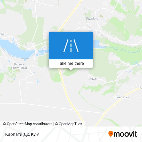 Карта Карпати Дх