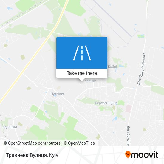 Травнева Вулиця map