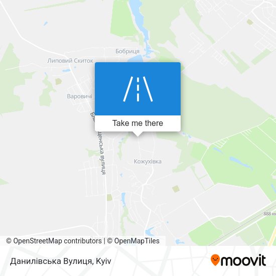 Данилівська Вулиця map