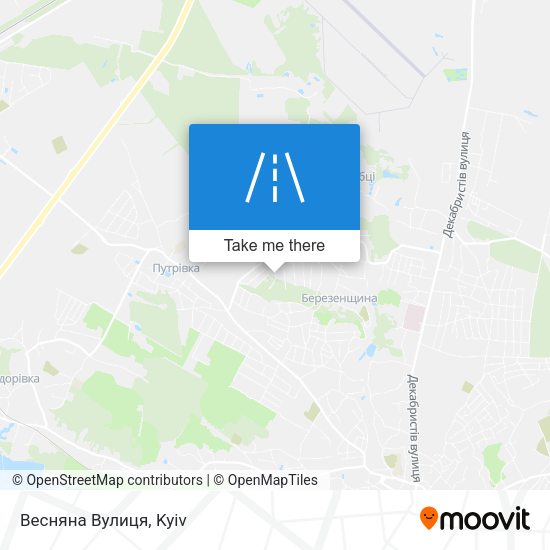 Весняна Вулиця map