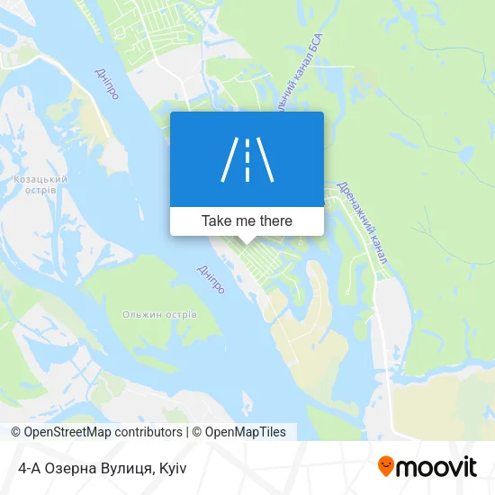 Карта 4-А Озерна Вулиця