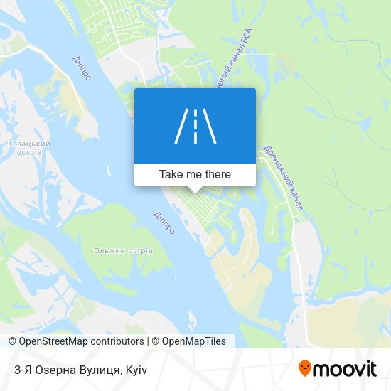 3-Я Озерна Вулиця map