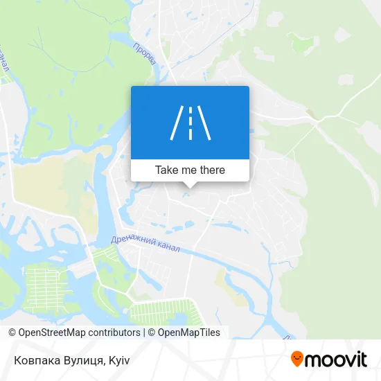 Карта Ковпака Вулиця