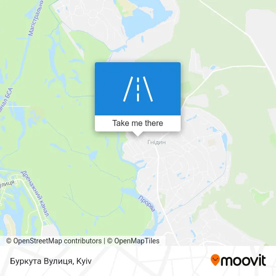 Карта Буркута Вулиця