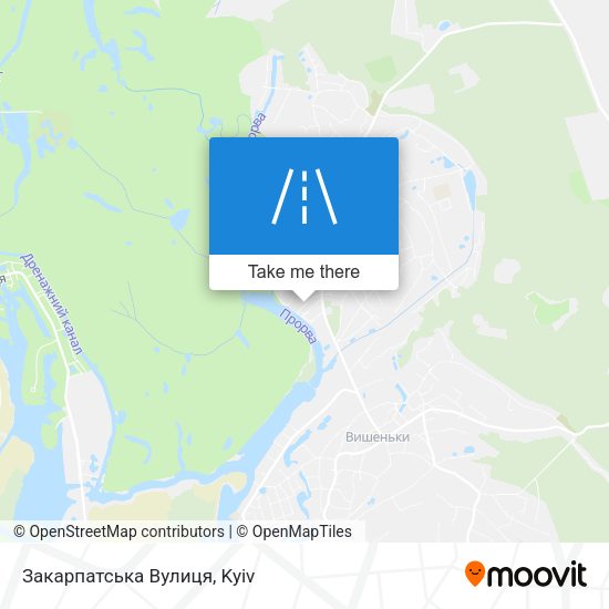 Закарпатська Вулиця map