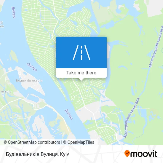 Карта Будівельників Вулиця