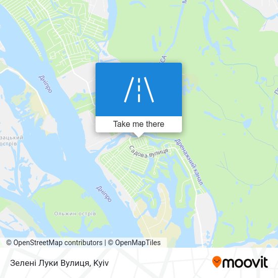 Зелені Луки Вулиця map