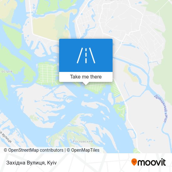 Західна Вулиця map