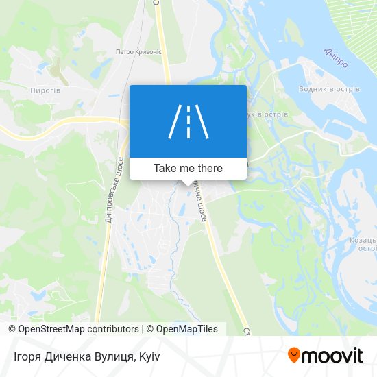 Ігоря Диченка Вулиця map