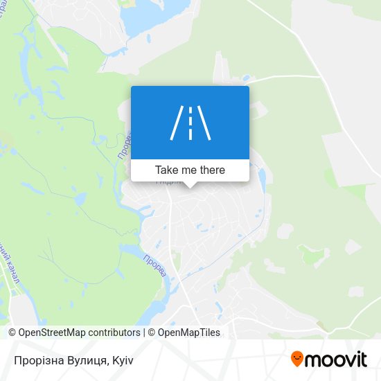 Прорізна Вулиця map