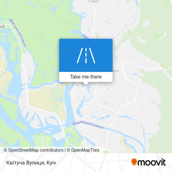 Квітуча Вулиця map