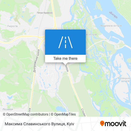 Максима Славинського Вулиця map