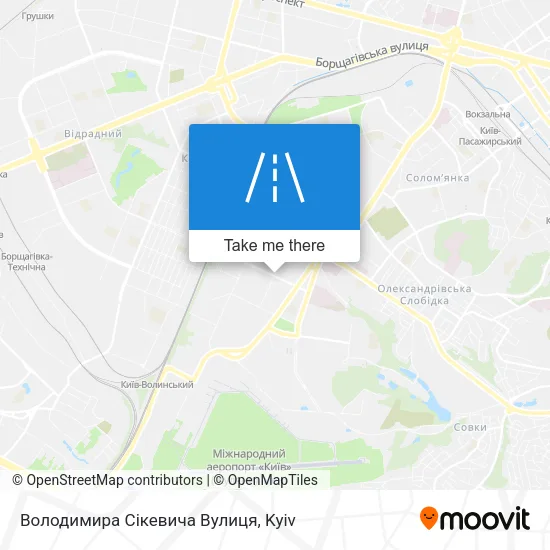 Карта Володимира Сікевича Вулиця