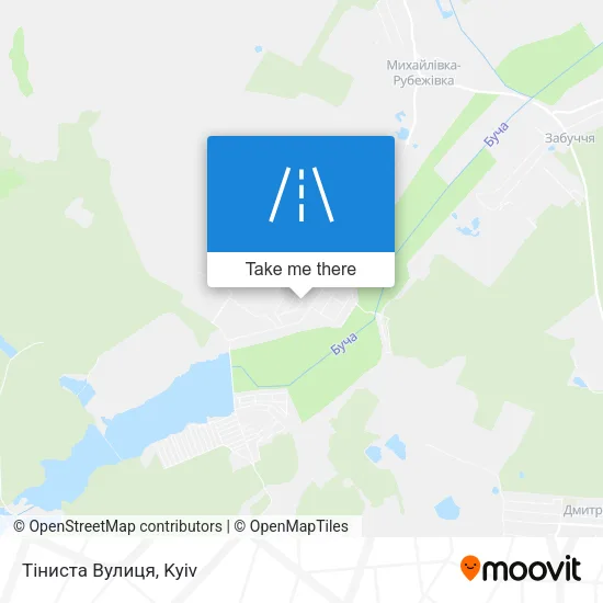 Карта Тіниста Вулиця