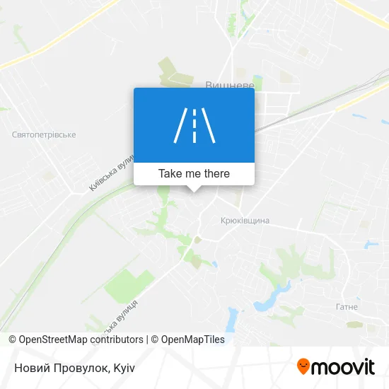 Карта Новий Провулок