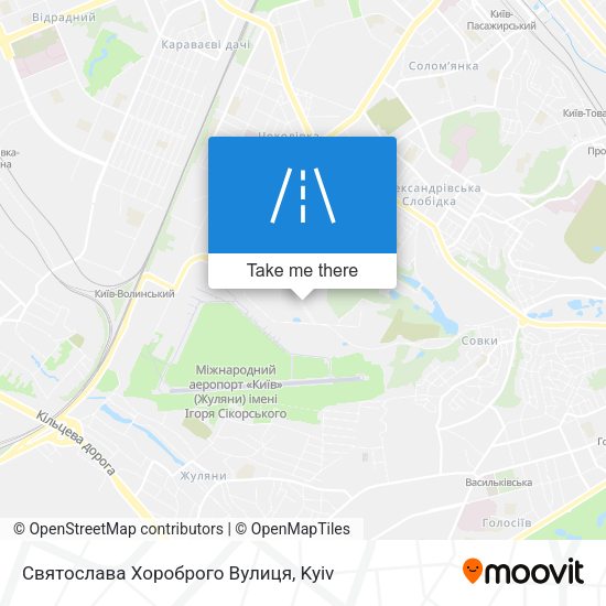 Святослава Хороброго Вулиця map