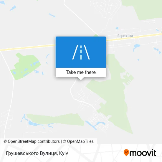 Карта Грушевського Вулиця